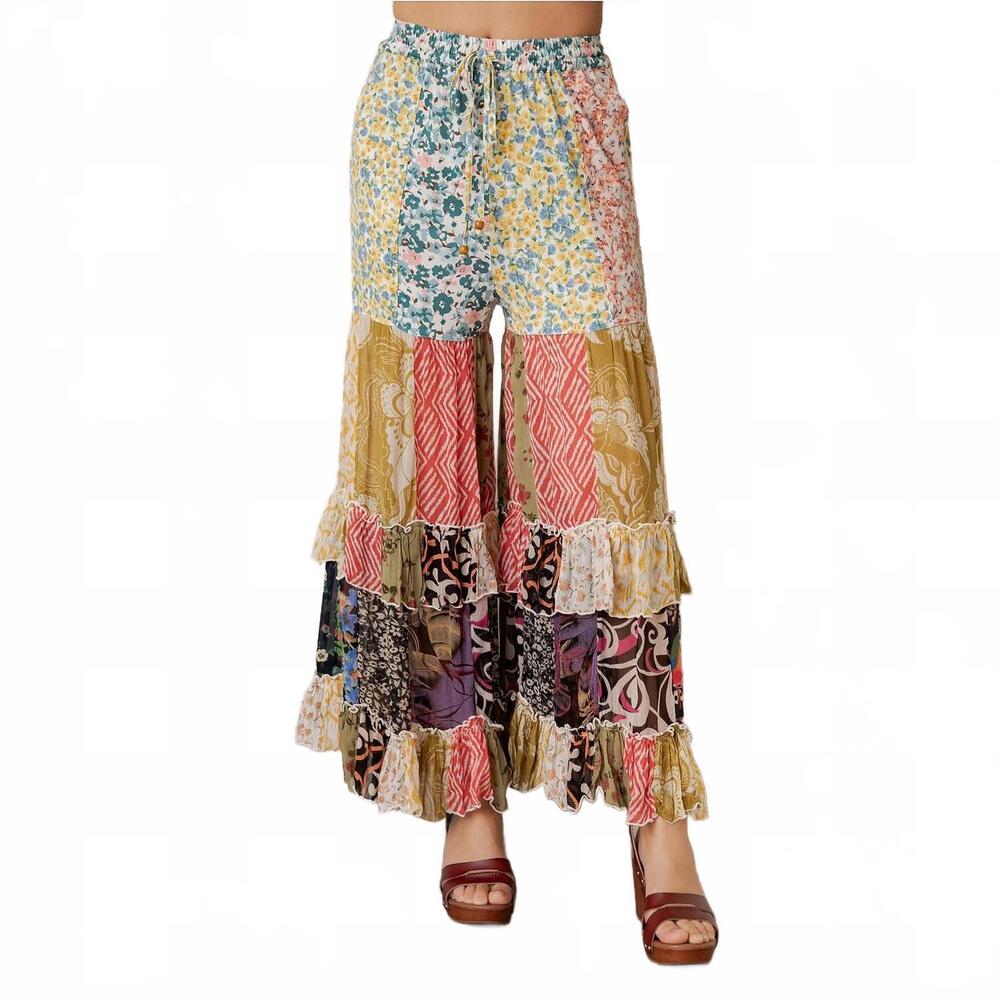 NEW YOUNG THREADS desert dream palazzo pant in multicolor